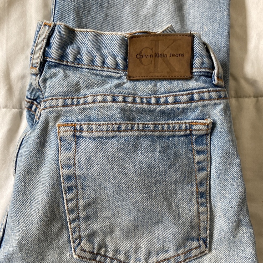 Calvin Klein Light Wash Straight Leg Jeans